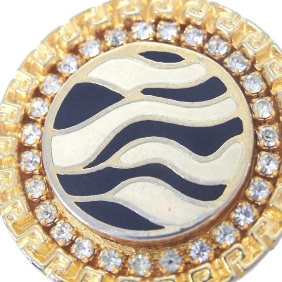 198158BL (S1) Gianni Versace Earrings Gold Metal - Picture 8 of 12